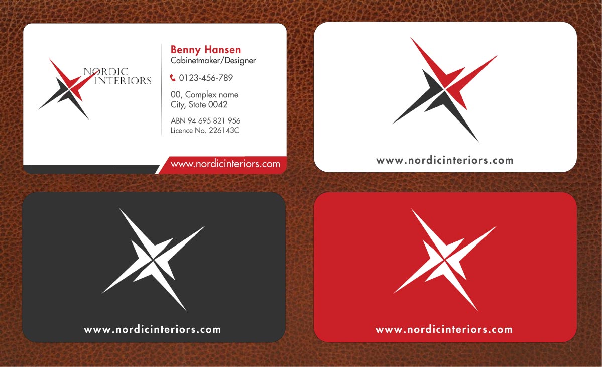 Business Card Design by Sbss for Nordic Interiors | Design #1544762