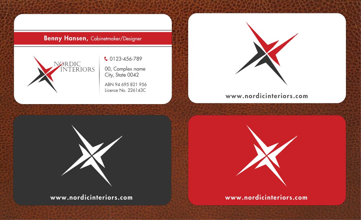 Business Card Design by Sbss for Nordic Interiors | Design #1544765
