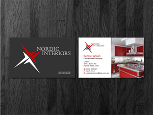 Business Card Design by Atvento Graphics for Nordic Interiors | Design: #1581947