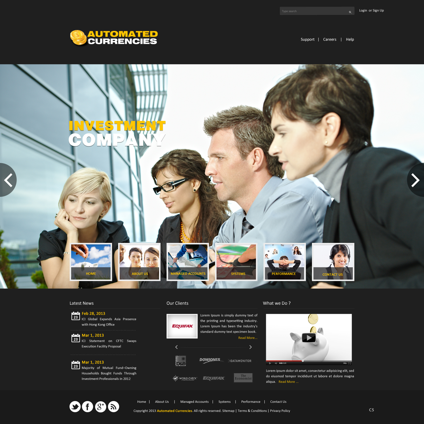 Web Design by pb for Global FX | Design #1556443