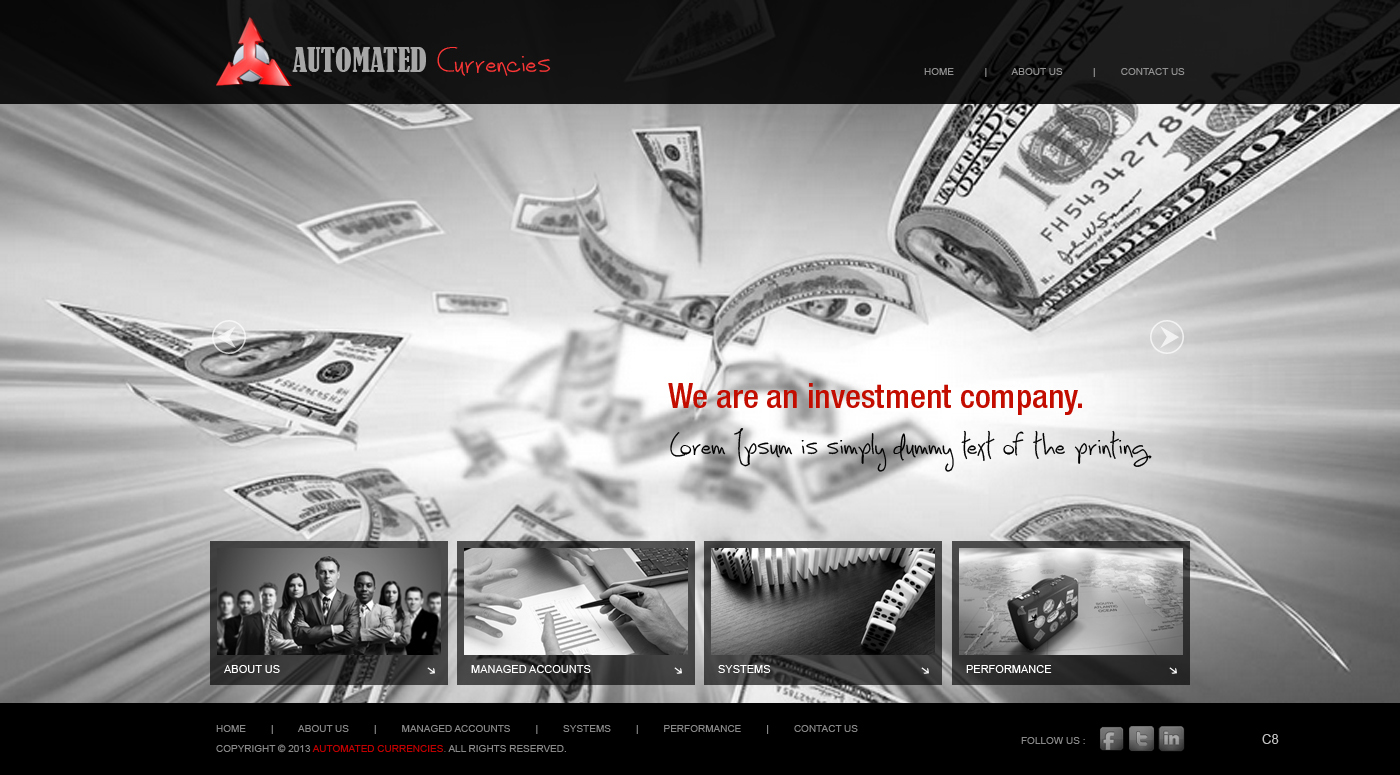Web Design by pb for Global FX | Design #1556449