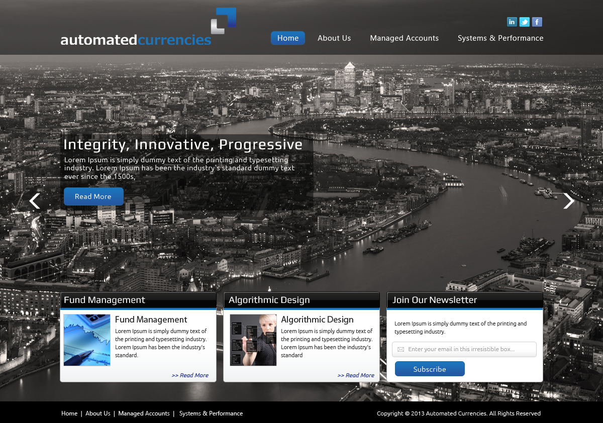 Web-Design von OM für Global FX | Design #1586681