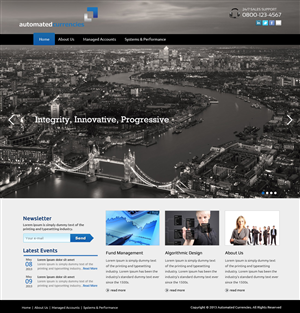 Web-Design von OM für Global FX | Design: #1586684