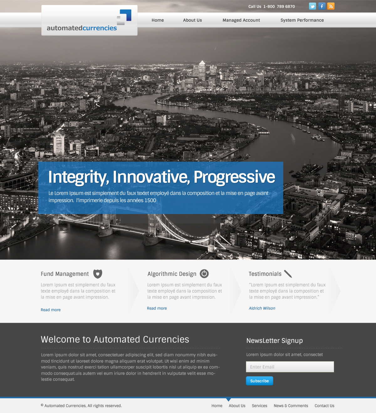Web-Design von OM für Global FX | Design #1591021