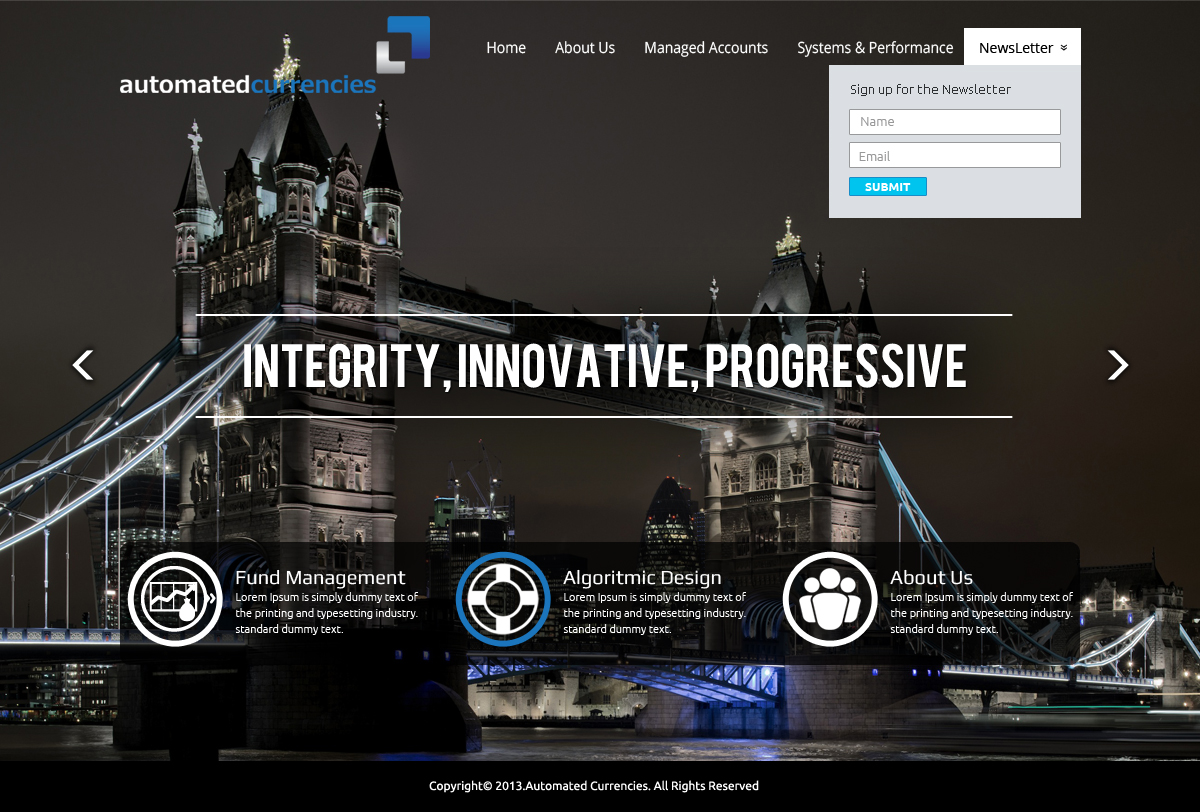 Web-Design von OM für Global FX | Design #1591026
