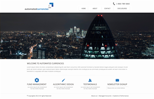 Automated Currencies - fund management and algorithmic design | Web Design by OM