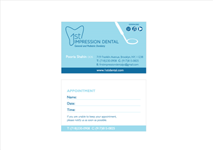 1st Impression Dental | Business Card Design by Nigel B