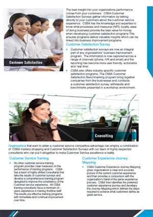Flyer Design by mostafa for Customer Service Benchmarking Australia | Design: #1551560