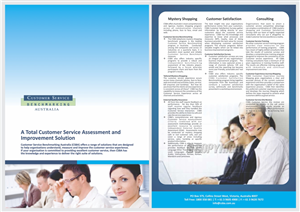 Flyer Design by barinix for Customer Service Benchmarking Australia | Design #1579210