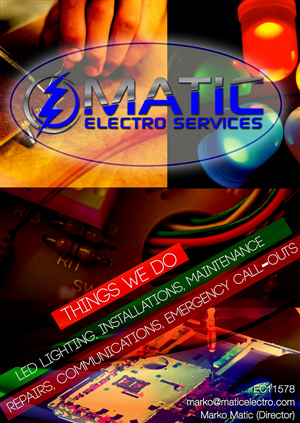 Flyer Design by mounis for Matic Electro Services | Design: #5650006
