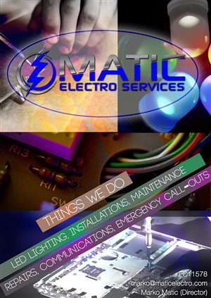 Flyer Design by mounis for Matic Electro Services | Design: #5650033
