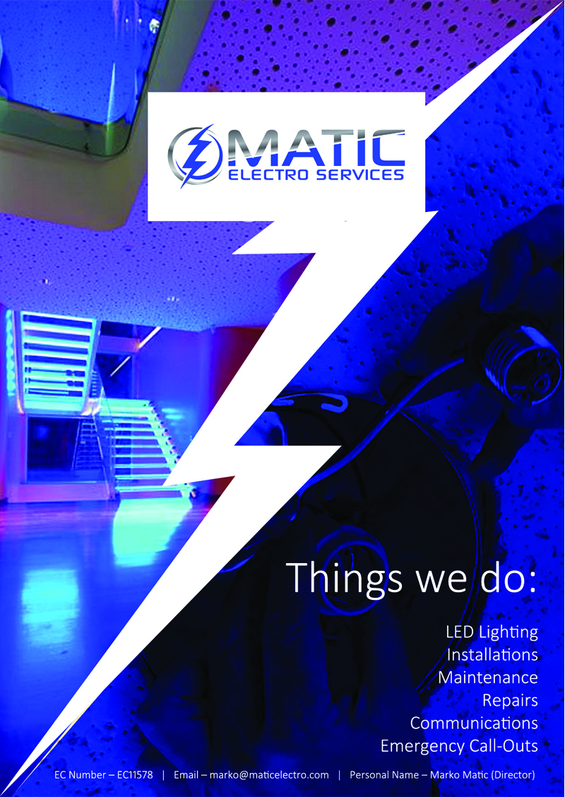 Diseño de Flyer por roopaljain para Matic Electro Services | Diseño #5645085