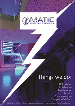 Flyer Design by roopaljain for Matic Electro Services | Design: #5645085