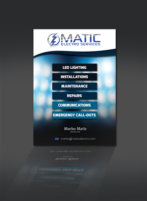 Flyer Design by aricsandra for Matic Electro Services | Design: #5645947