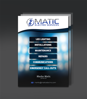 Flyer Design by aricsandra for Matic Electro Services | Design: #5645953