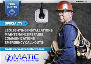 Design de Flyer par kevanovic pour Matic Electro Services | Design #5627079