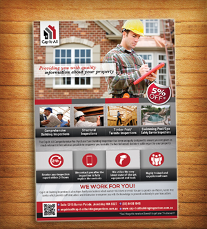 Cap-It-All Building Inspections Flyer Design | Flyer-Design von alessandroevge