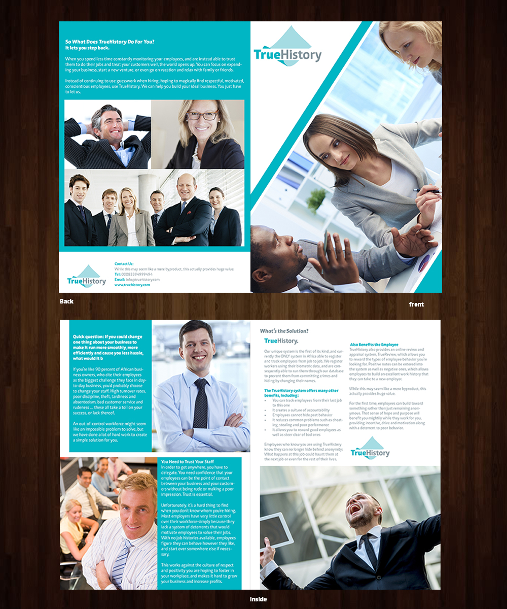 Brochure Design by j.allosso for this project | Design #5695308