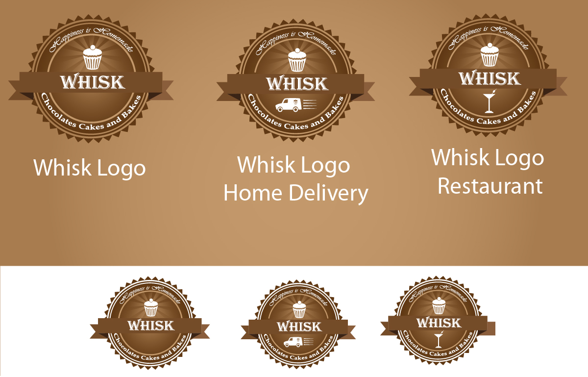 Business Card Design by V.George for Whisk bakery | Design #1551806