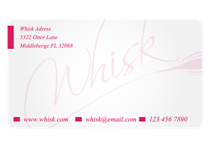 Business Card Design by V.George for Whisk bakery | Design: #1574753
