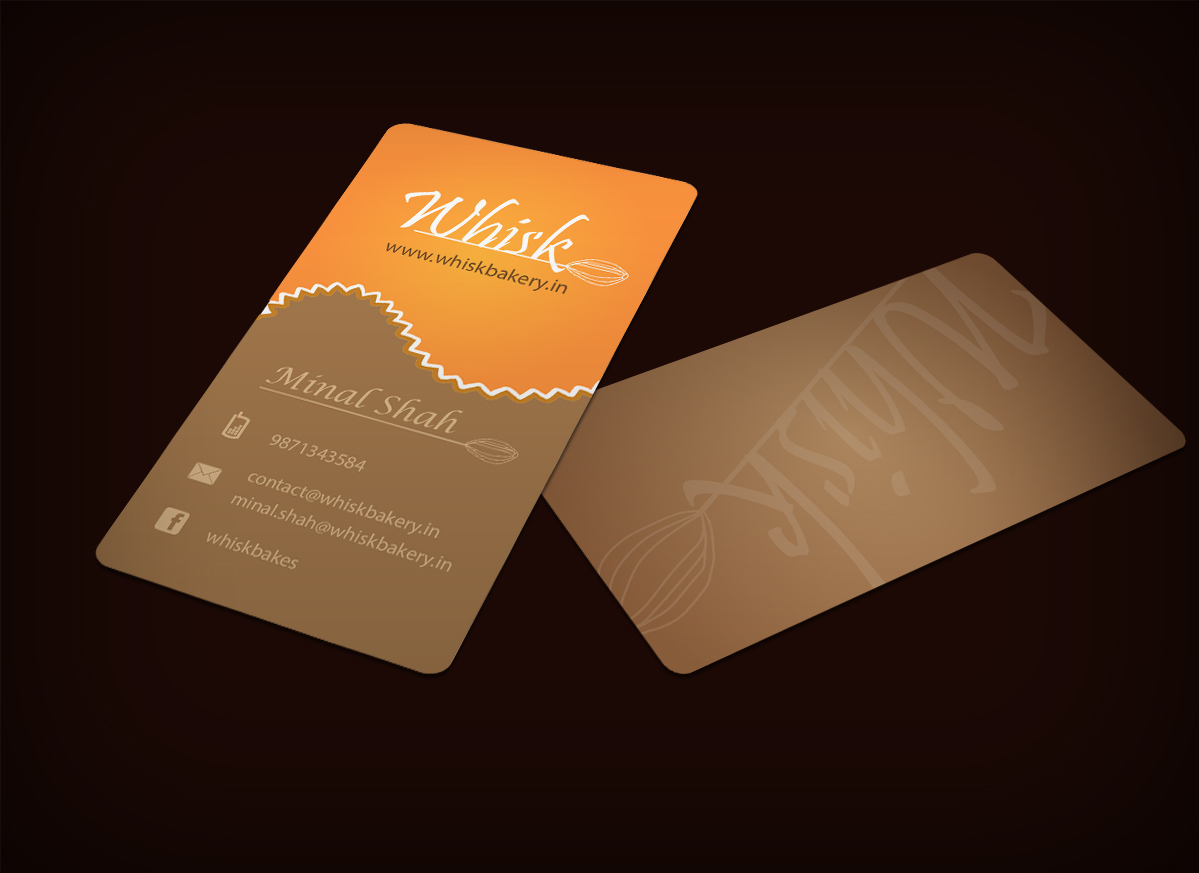 Business Card Design by V.George for Whisk bakery | Design #1600381