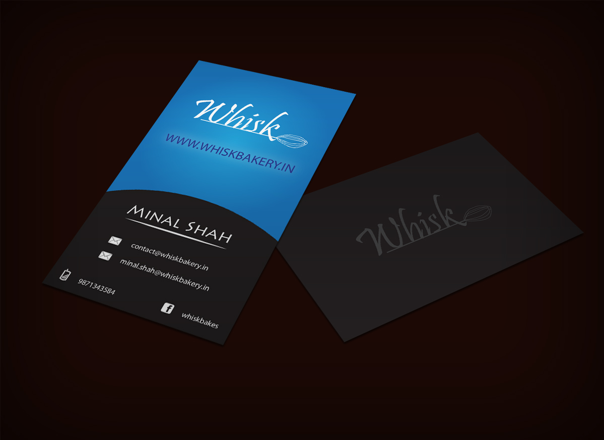 Business Card Design by V.George for Whisk bakery | Design #1600854