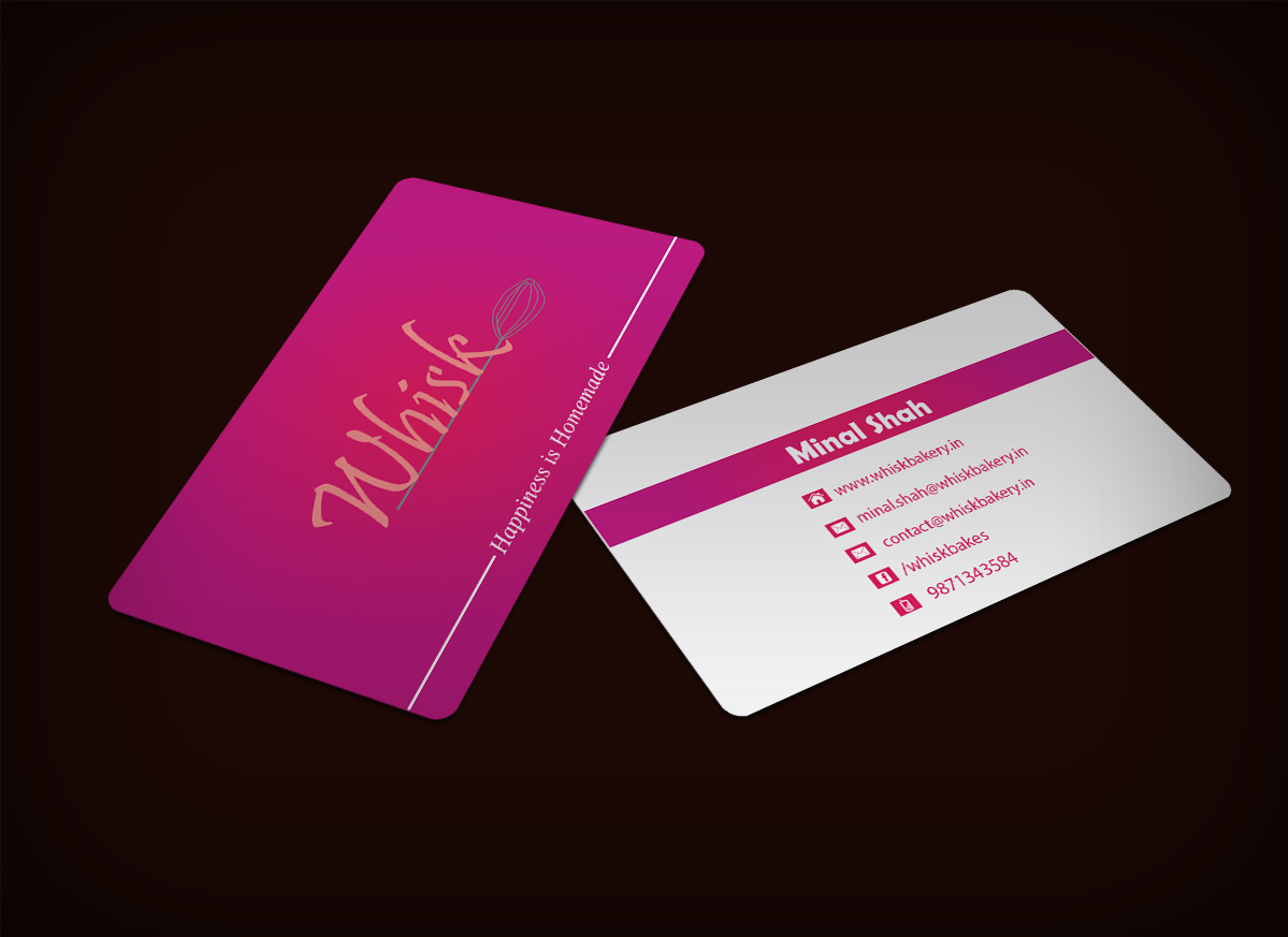 Business Card Design by V.George for Whisk bakery | Design #1600923