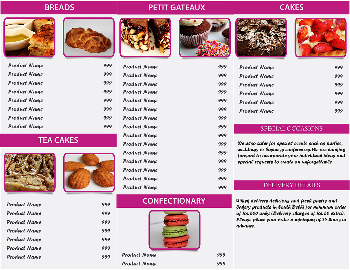 Business Card Design by V.George for Whisk bakery | Design #1623065