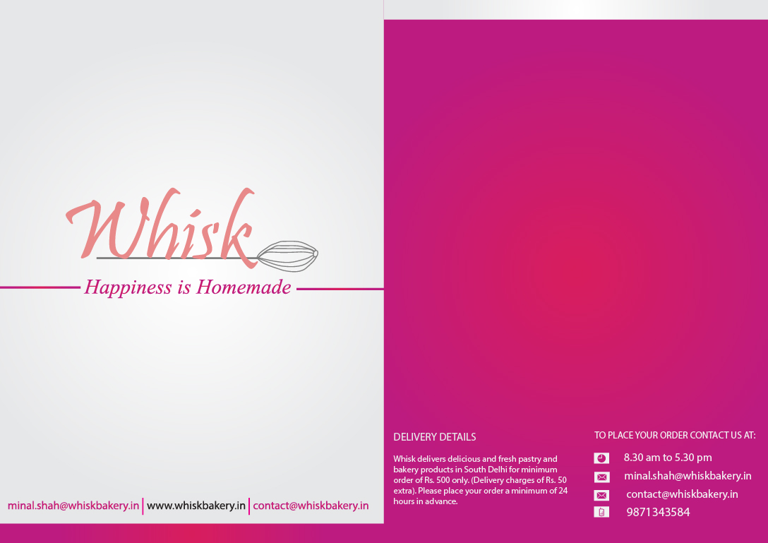 Business Card Design by V.George for Whisk bakery | Design #1623852