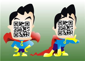 Super Hero QR code character | Character Design by ChrisMoon