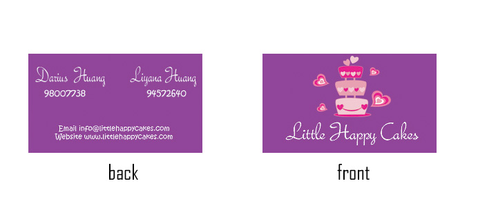 Business Card Design by Zsqaure for Little Happy Cakes | Design #1559301