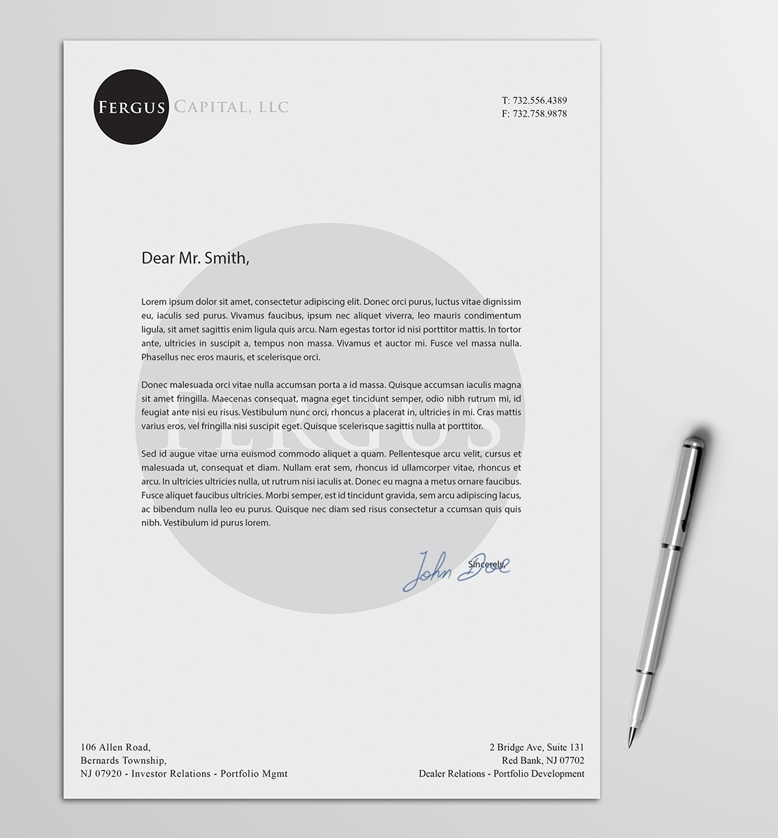 Letterhead Design by Armin Shohrati for this project | Design #5635386