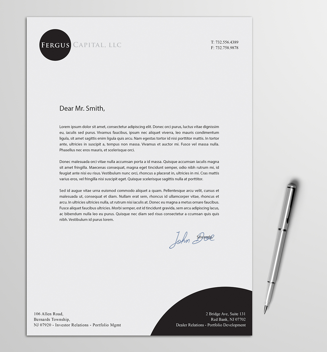 Letterhead Design by Armin Shohrati for this project | Design #5635421