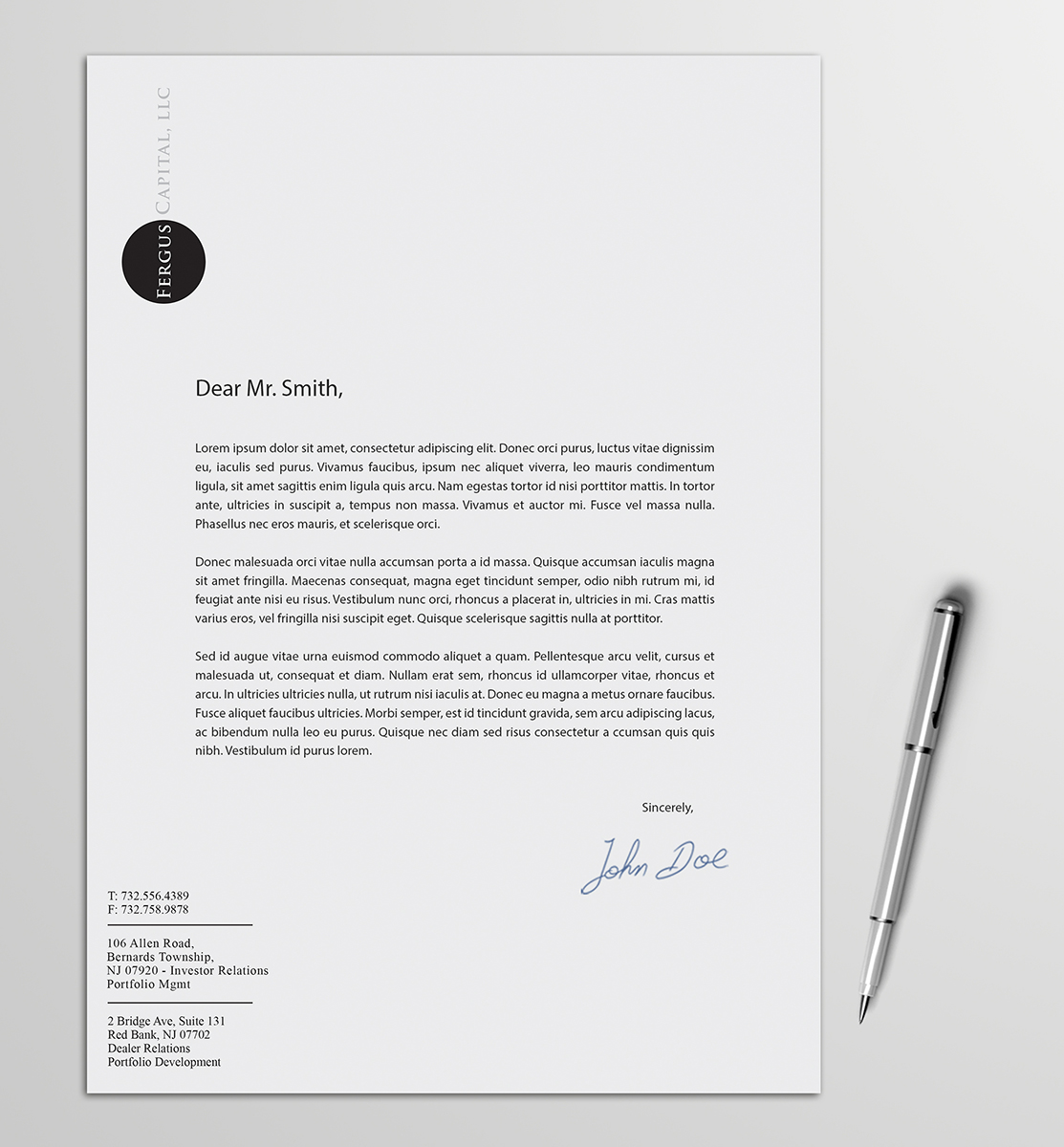 Letterhead Design by Armin Shohrati for this project | Design #5635464