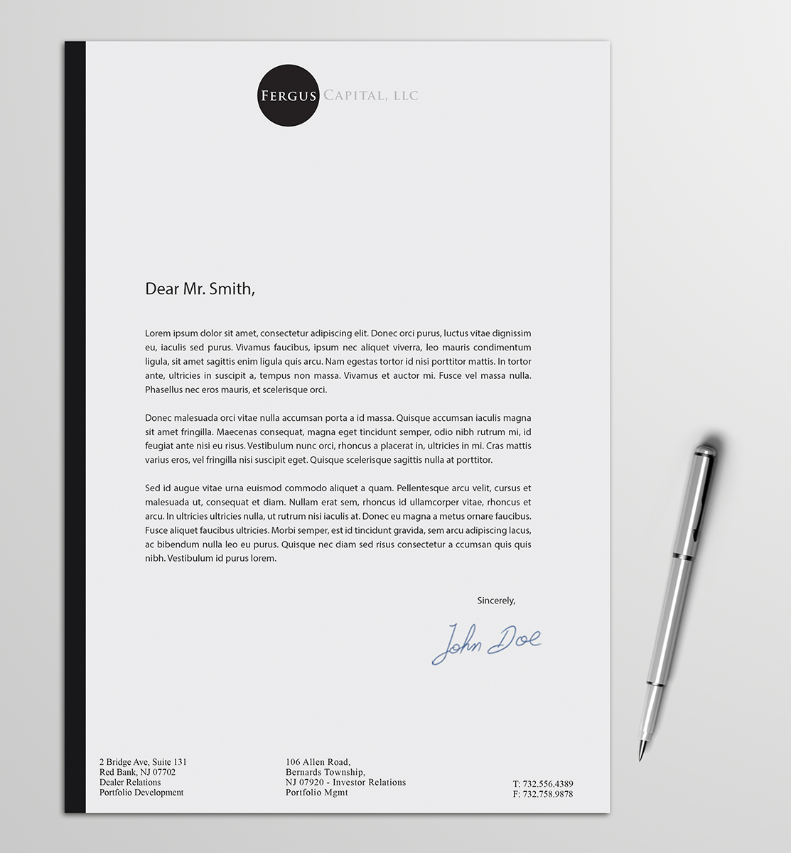 Letterhead Design by Armin Shohrati for this project | Design #5635489