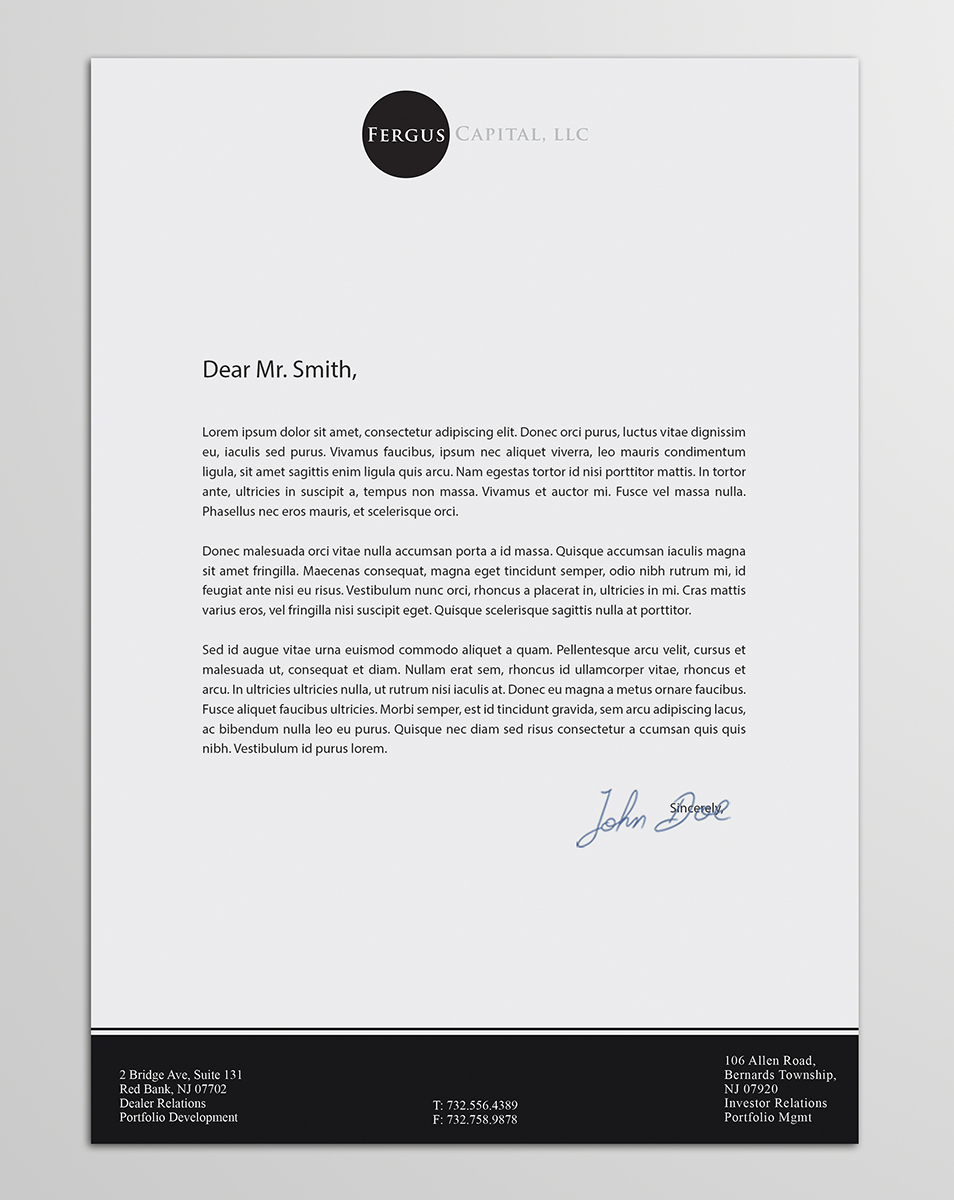 Letterhead Design by Armin Shohrati for this project | Design #5636397
