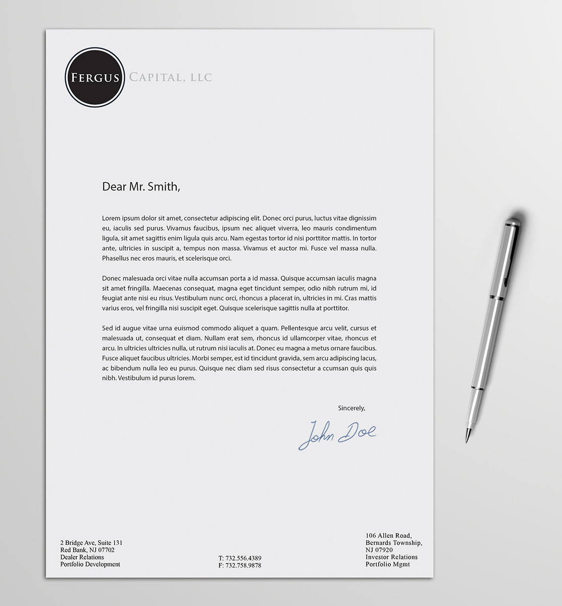 Letterhead Design by Armin Shohrati for this project | Design #5656039
