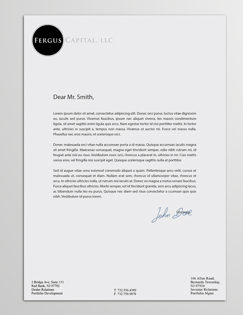 Letterhead Design by Armin Shohrati for this project | Design: #5656937
