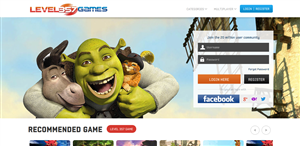 Page for Games Online, Level357Games, MMORPG Online,Web Browser | Web Design by OM