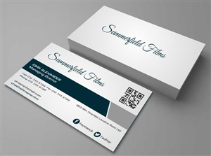 Visitenkarten-Design von AwsomeD für Summerfield Films | Design #5653789