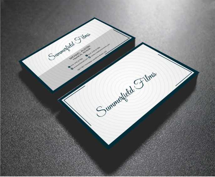 Business Card Design by AwsomeD for Summerfield Films | Design #5653795