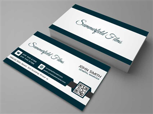 Business Card Design by AwsomeD for Summerfield Films | Design: #5653797