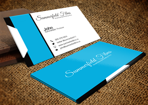 Diseño de Tarjeta de Presentación por Lanka Ama para Summerfield Films | Diseño: #5641735