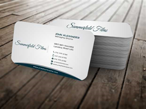 Business Card Design by szabist for Summerfield Films | Design: #5684034