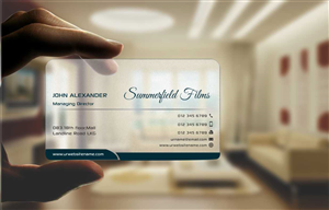 Business Card Design by szabist for Summerfield Films | Design: #5684035