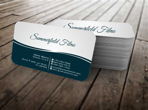 Business Card Design by szabist for Summerfield Films | Design: #5684038