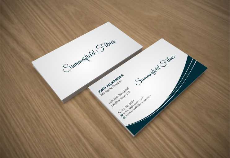 Business Card Design by szabist for Summerfield Films | Design #5684041