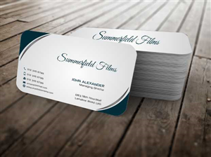 Business Card Design by szabist for Summerfield Films | Design: #5684043