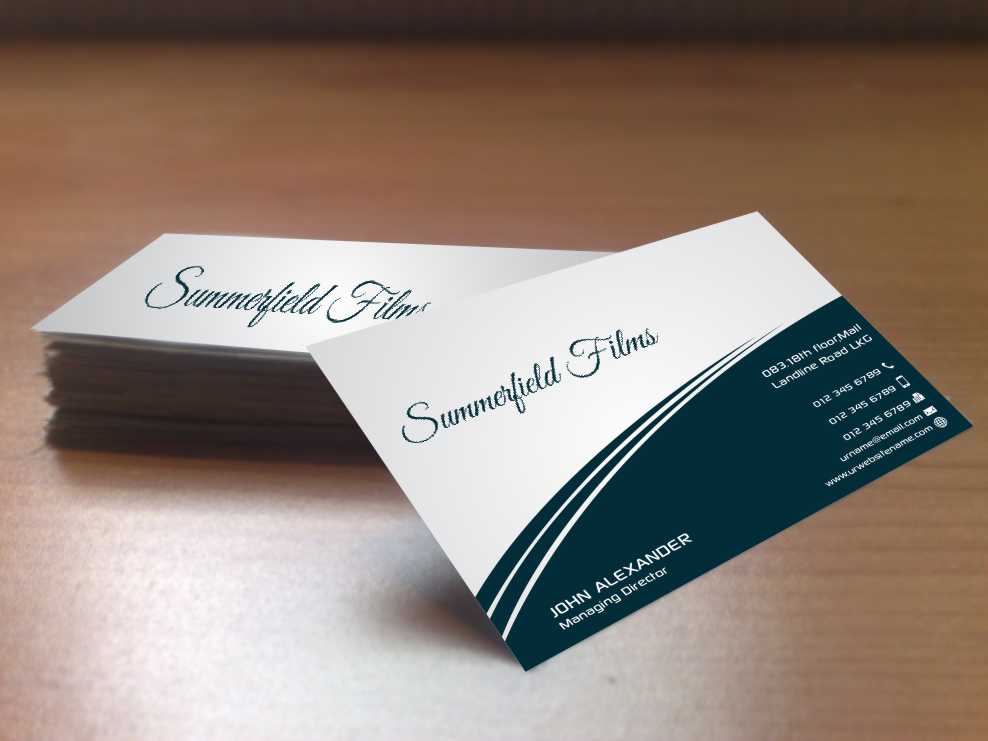 Business Card Design by szabist for Summerfield Films | Design #5684046