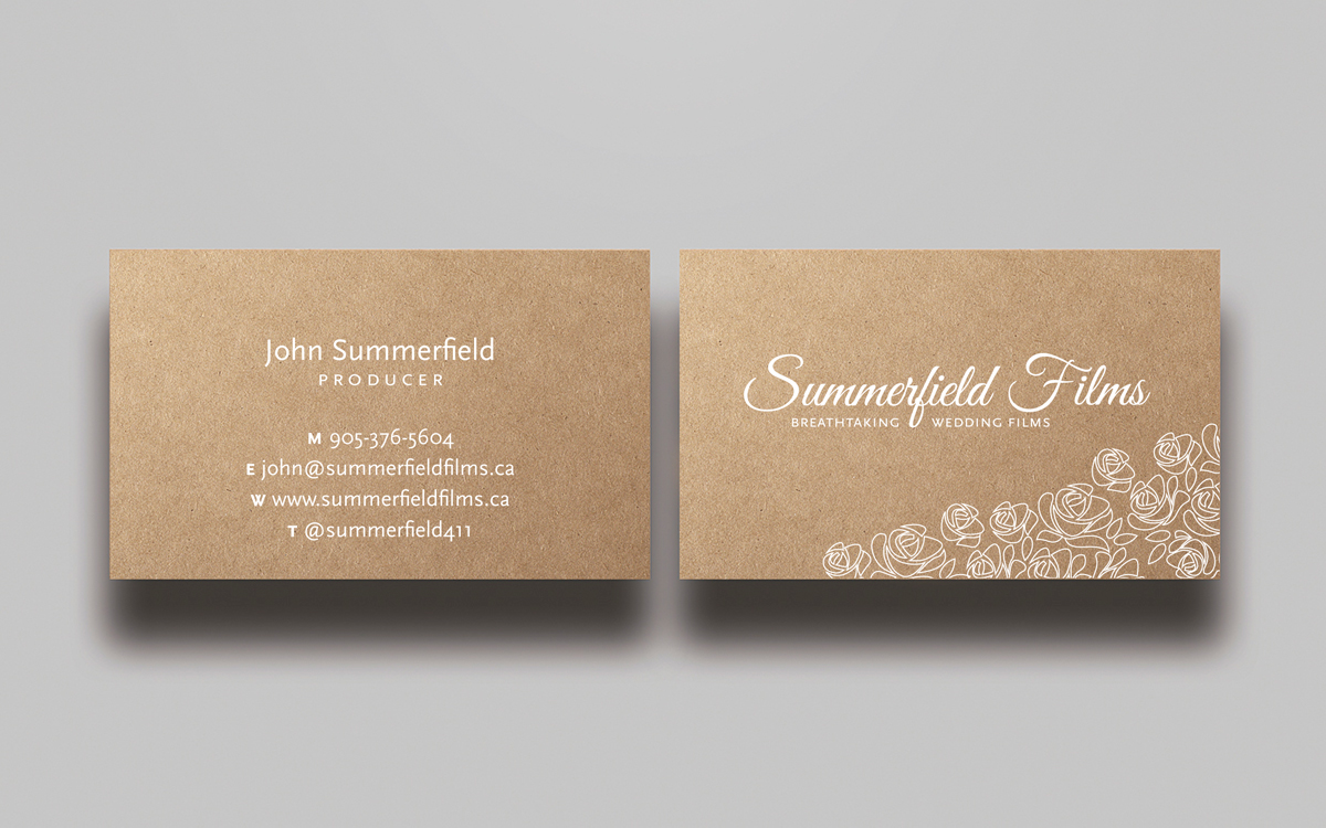 Diseño de Tarjeta de Presentación por MtBosh para Summerfield Films | Diseño #5701695